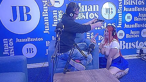 Andrea Pardo Cums 5 Times! In A Row On The Sex Machine At Juan Bustos Podcast